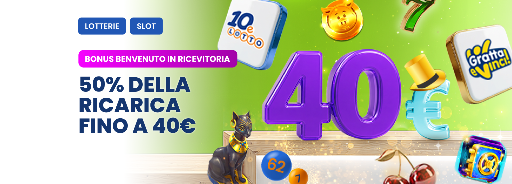 Bonus Benvenuto Slot in Ricevitoria