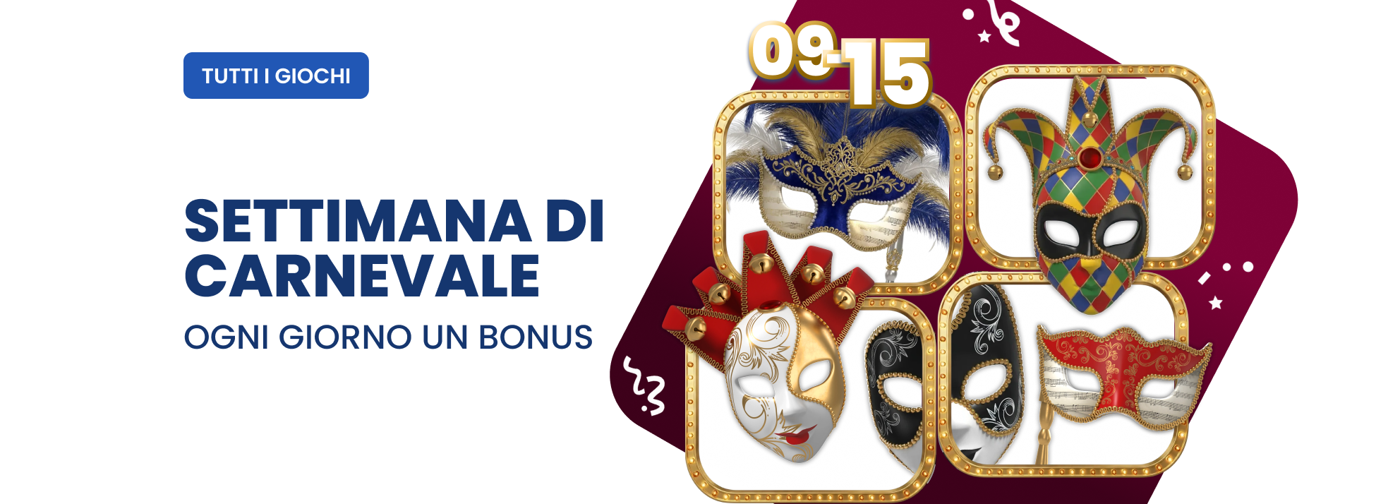 Bonus settimana di carnevale