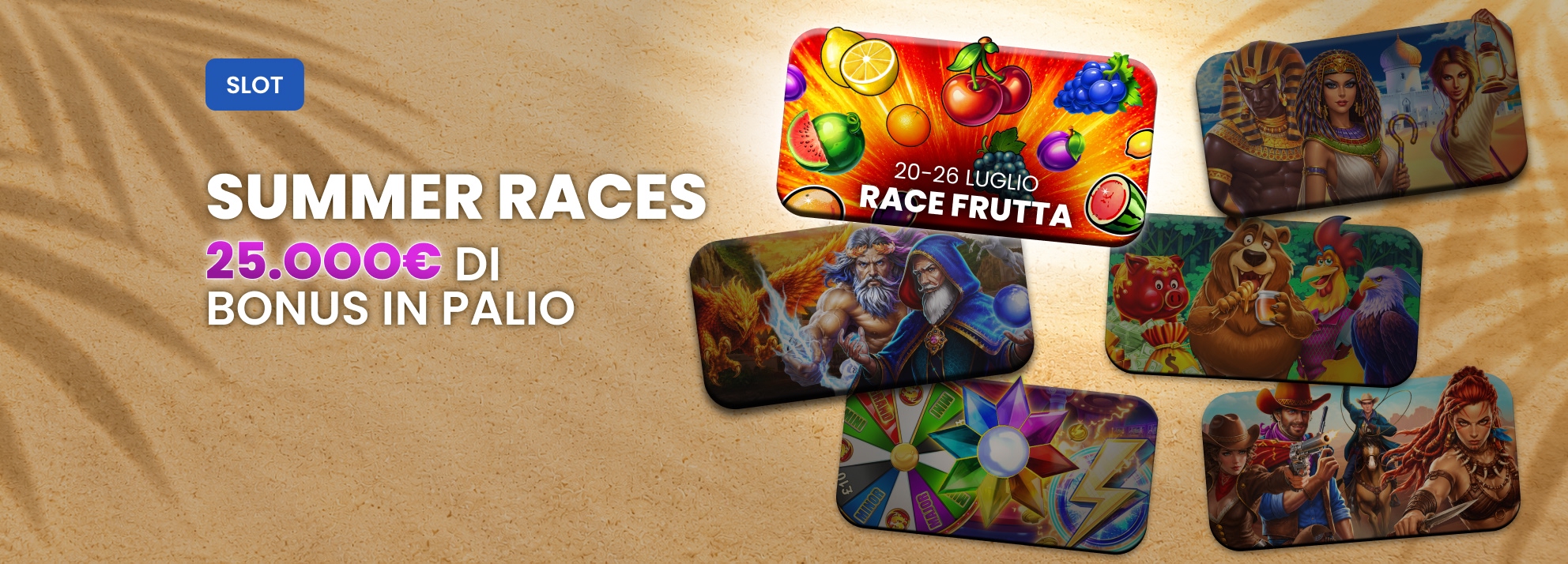 Summer Races: 25.000€ di bonus in palio