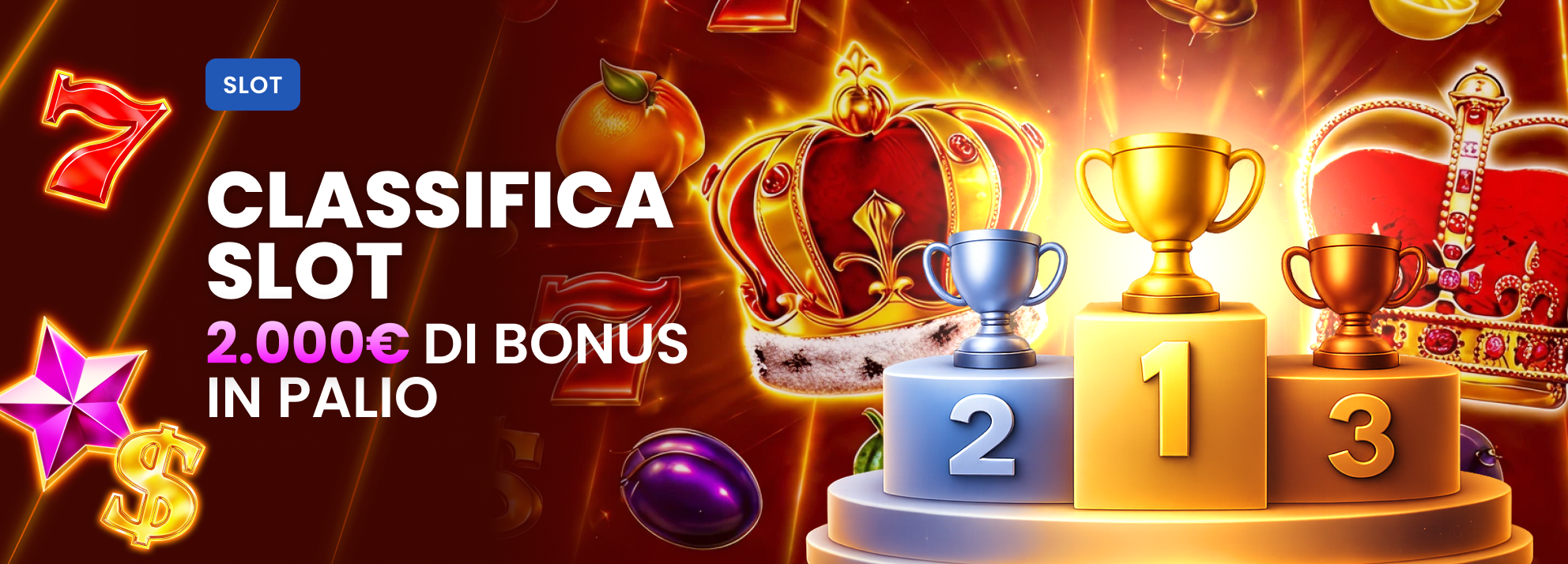 2.000€ di bonus in palio