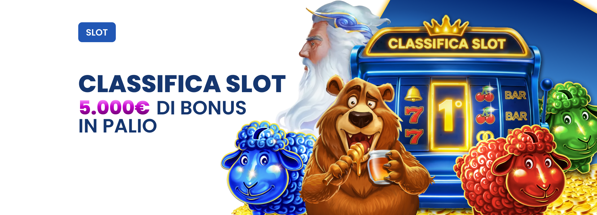 5.000€ di bonus in palio