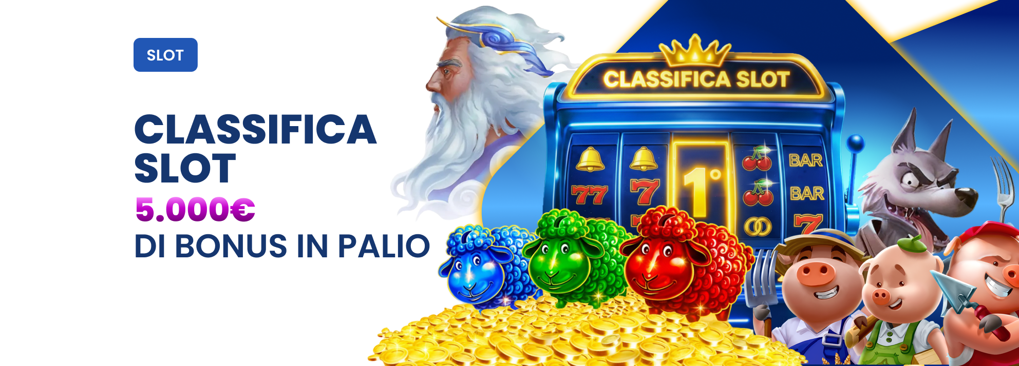 5.000€ di bonus in palio