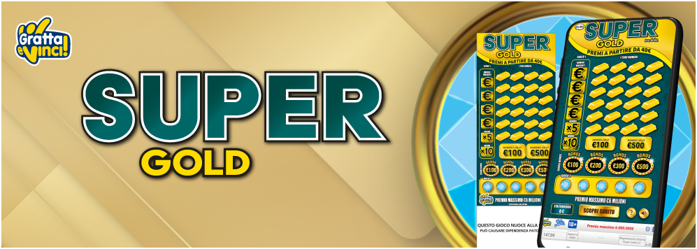 Super Gold da 25€ online: gioca qui al Gratta e Vinci Gratta e Vinci
