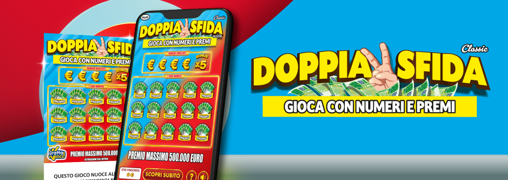 Doppia Sfida Classic da 5€ online: gioca qui al Gratta e Vinci Gratta e Vinci