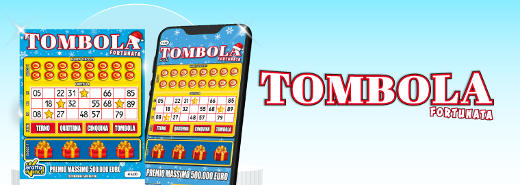 Tombola Fortunata a 5€ online: gioca qui al Gratta e Vinci Gratta e Vinci